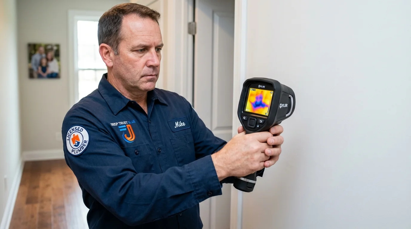 Thermal imaging leak detection by Johns Plumbing LLC in Toledo
